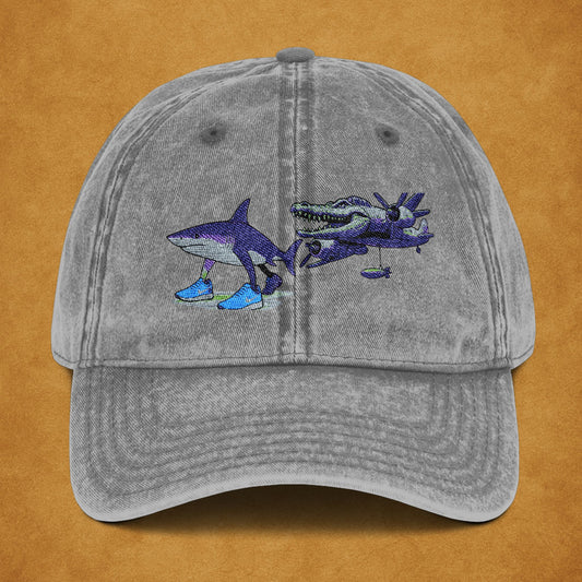 crocodilo bombardino and tralalero tralala Cap - Casual Summer Hat